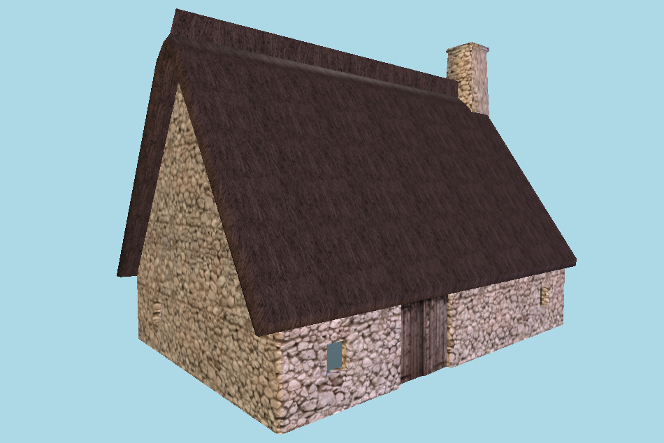 AK Poorfolk`s Peasant Buildings 3d model